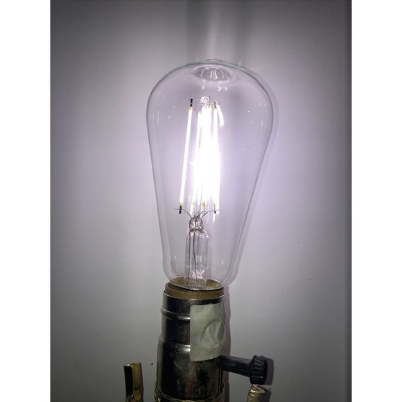 75-Watt Equivalent ST19 Antique Edison Dimmable  Vintage Daylight (2-Pack) - Picture 11 of 12